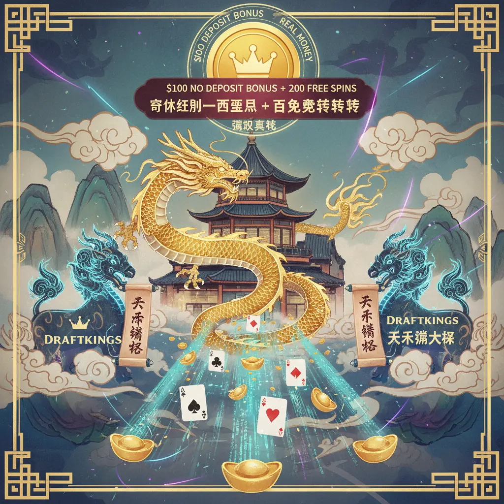 $100 no deposit bonus 200 free spins real money - DraftKings