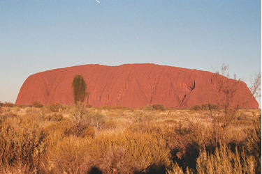 Ayer's rock, the world's largest monolith.
