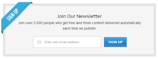 newsletter signup